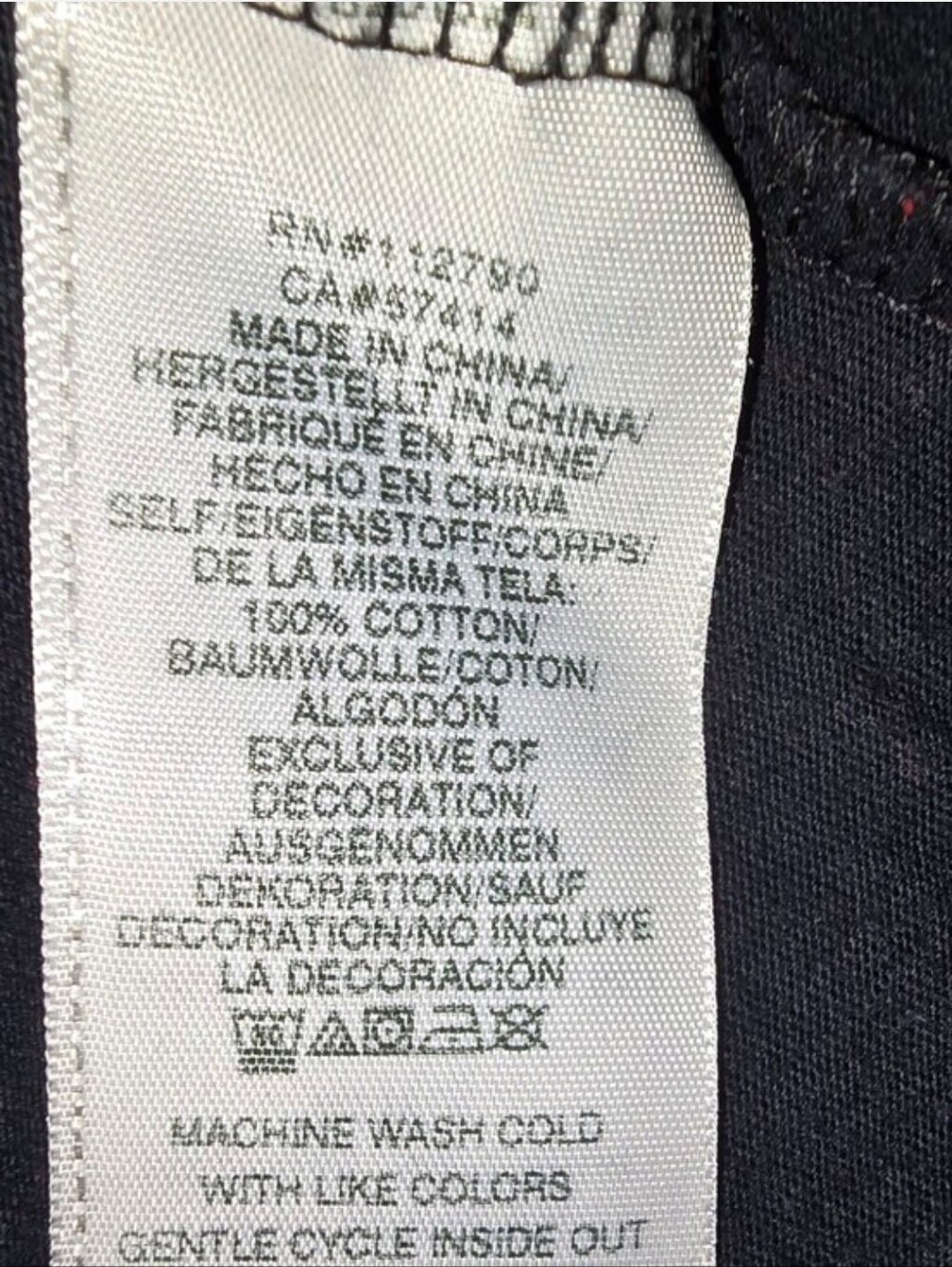 True Religion Black Tee with White Logo Print - Picture 5 of 5